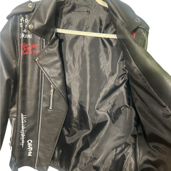 TCL Black and Red Graphic Design Jacket - Picture 5 of 15